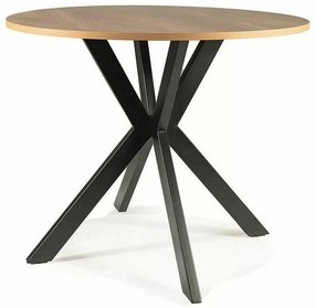 Jedálenský stôl Talia II, dub / čierna