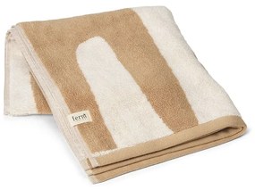 Ferm Living Bavlnený uterák Ebb Sand 100 x 50 cm