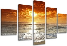 Obraz na stenu 5 dielny ZÁPAD SLNKA ZS011E50