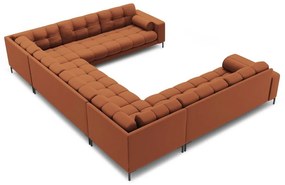 Rohová pohovka v tehlovej farbe do "U" Bali – Cosmopolitan Design