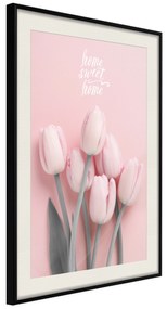 Artgeist Plagát - Six Tulips [Poster] Veľkosť: 40x60, Verzia: Čierny rám s passe-partout