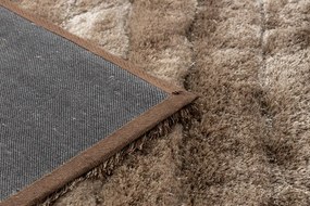 Dywany Łuszczów, Kusový koberec Flim 007-B3 Stripes brown, 120x160, hnedá, obývacia izba