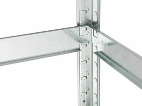 Fistar MEGA HIT: Regál 1500x700x300 mm zinkovaný 4-policový, nosnosť 700 kg