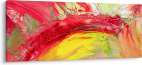 Obraz abstrakcie - maľba (120x50 cm)