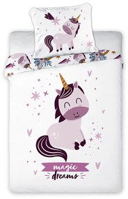 Detské bavlnené obliečky UNICORN 100x135cm