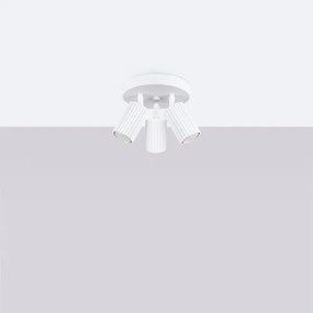 Sollux SL.1544 - Bodové svietidlo KARBON 3xGU10/10W/230V biela