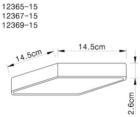 Globo 12367-15 - LED Stropné svietidlo VITOS LED/15W/230V