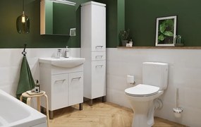 Cersanit Carsania II CleanOn WC kombi + pomaly padajúce sedátko, zadný odpad, 3/6L, K11-2340