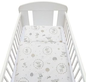 NEW BABY 2-dielne posteľné obliečky New Baby 100/135 cm Srnka sivé