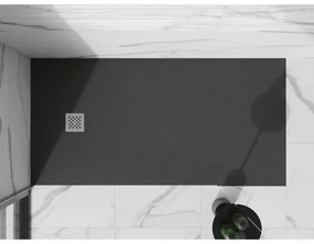 Mexen Stone+, obdĺžniková vanička z minerálneho kompozitu 180 x 100 cm, antracitová, 44711018
