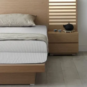 Krémová posteľná plachta zo žakárového damašku Šírka: 100 cm | Dĺžka: 200 cm