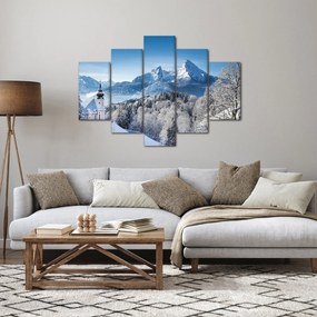 Obraz - Váhľad na zimnú krajinu (150x105 cm)