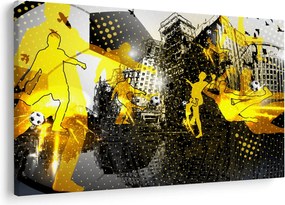 Obraz - Futbal vo veľkomeste (90x60 cm)