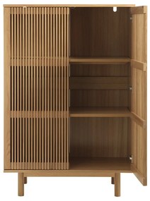 Skrinka v dekore duba v prírodnej farbe 95x140 cm Tiber – Unique Furniture