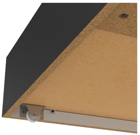 Čierne zásuvky pod posteľ v súprave 2 ks 90x190/140x190 cm Naia – Tvilum