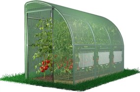 Polovičný záhradný fóliovník 3 x 1,5 x 2 m