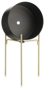 Kvetináč na stojane LOFT II 20 cm čierny