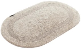 Kúpeľňový koberček Javo Cotton béžový ovál