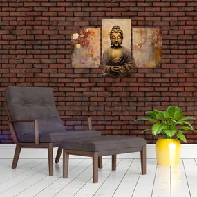Obraz - Budha, maľba (90x60 cm)