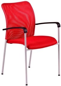 OFFICE PRO -  OFFICE PRO Konferenčná rokovacia stolička TRITON GREY červená