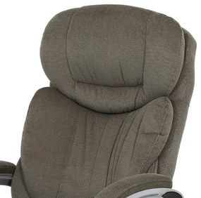 BONTEC Kancelárske kreslo, hojdací mechanizmus, šedá látka, KA-G198 GREY2 Farba: Strieborná