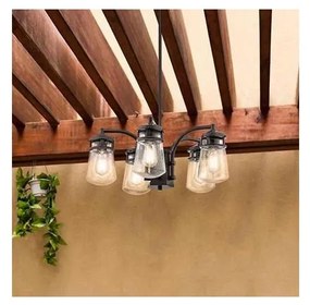Kichler KL-LYNDON-5P-AZ - Vonkajší luster na tyči LYNDON 5xE27/60W/230V IP44