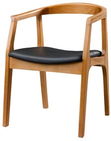 Jedálenská stolička Albero Black and Walnut