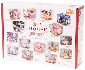 IKO Drevený model izby pre bábiky na zostavenie