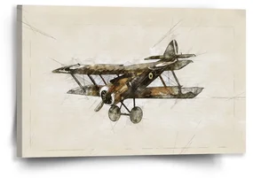 Sablio Obraz Historický dvojplošník Vintage - 60x40 cm