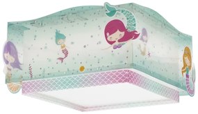 Dalber 63446 - Detské stropné svietidlo MERMAIDS 2xE27/60W/230V