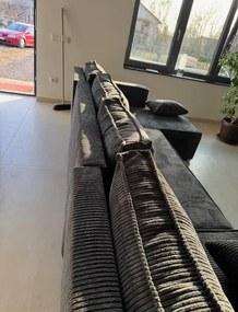 AKCIA Tmavo sivá sedacia súprava do U SMART COSARO 295x140 cm II. akosť