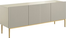 TV stolík Nicole 150 cm - kašmírová / zlatá