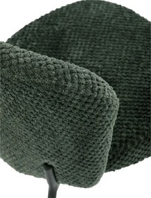 Jedálenská stolička bouclé, zelená CT-W1077 GRN2