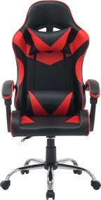 Kancelárska stolička RACING Červeno-čierna