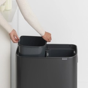 Brabantia BO Touch Bin 2x30L matná čierna