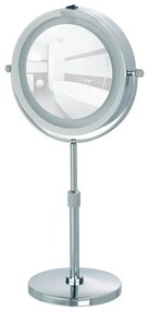 Kozmetické zrkadlo s osvetlením/zväčšovacie (5x) ø 13,5 cm Lumi – Wenko