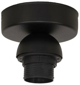 Duolla - Stropné svietidlo DUO 1xE27/40W/230V pr. 40 cm čierna/zlatá