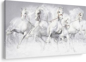 Obraz - Ilustrácie závodných koní (90x60 cm)