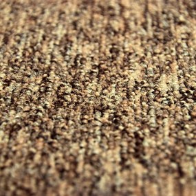 Tapibel, Kobercový štvorec Coral 58309 Bitumen hnedý 50 x 50 cm, chodba / predsieň