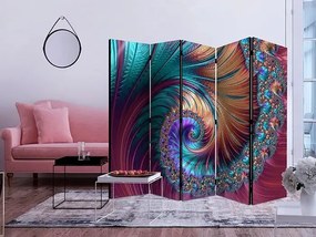 Paraván - Peacock Tail II [Room Dividers] Veľkosť: 225x172, Verzia: Akustický