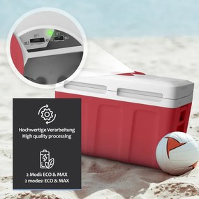Jago Elektrický chladiaci box 2 v 1, 40 l, červená