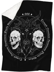 Deka Baphomet skull (Podšitie baránkom: ÁNO)