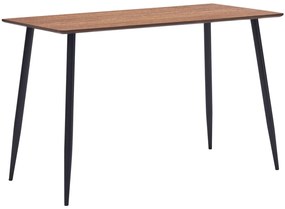 Jedálenský stôl, hnedý 120x60x75 cm, MDF
