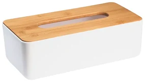 Erga SNOW, dóza na papierové vreckovky na postavenie, biela-hnedá, ERG-03763
