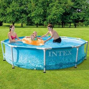 INTEX Plážový bazén s kovovým rámom 305x76 cm