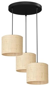 Luster na lanku RATTAN 3xE27/60W/230V ratan