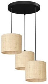 Luminex Luster na lanku RATTAN 3xE27/60W/230V ratan LU5282