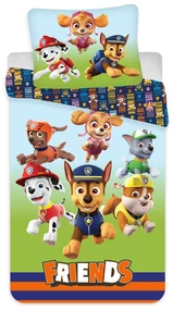 DETSKÉ BAVLNENÉ OBLIEČKY PAW PATROL 100X135 CM, 1KS 40X60 CM VZOROVANÉ