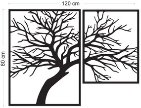 Dvojdielny drevený obraz Strom života – harmónia a elegancia | SENTOP PR0221