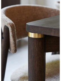 Hnedý rozkladací jedálenský stôl 95x180 cm Arun – Unique Furniture